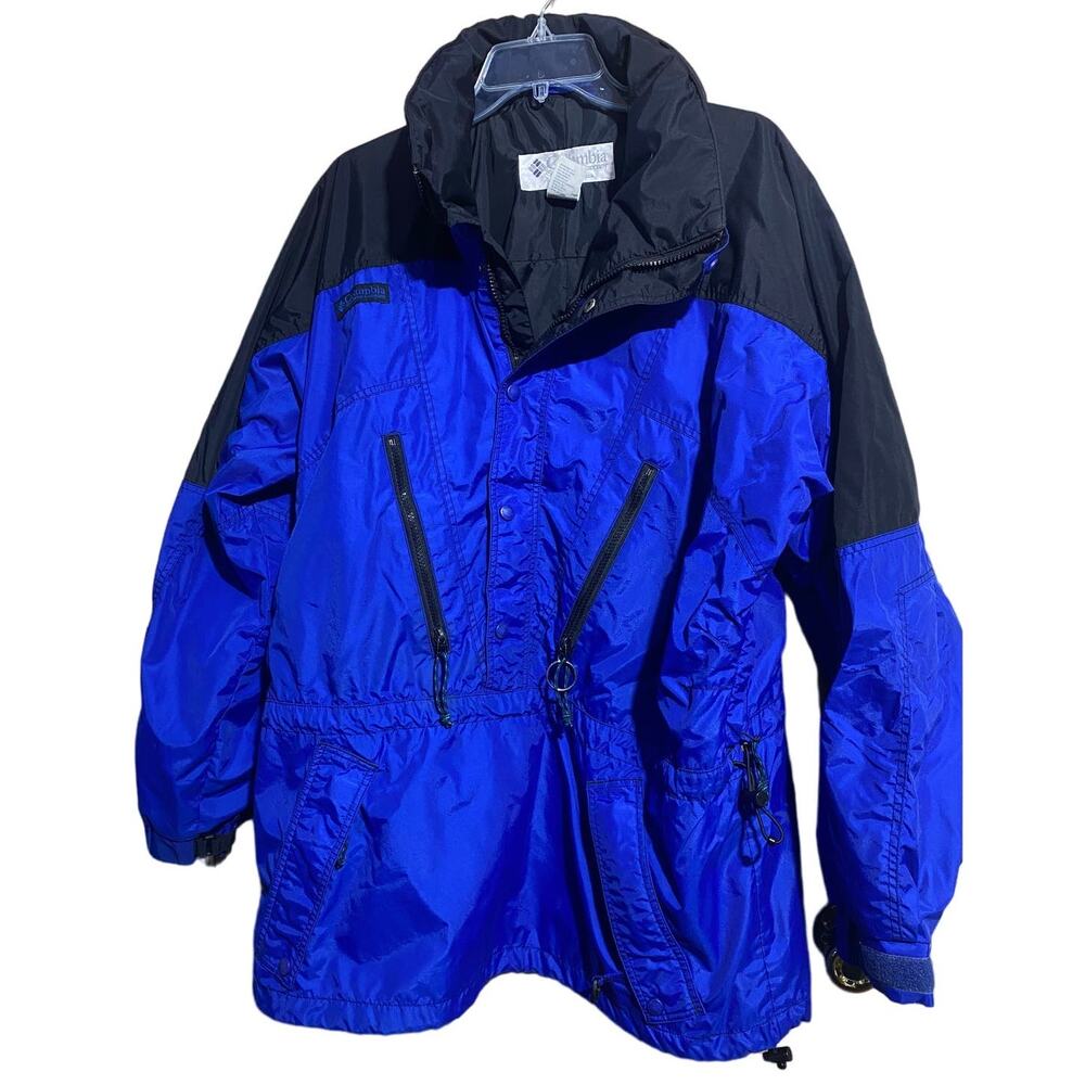 Columbia Royal Blue & Black ski snowboard coat with vents & pockets men's‎ Large